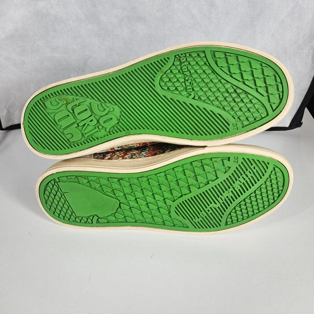 Satorisan Heisei Fantasia Womens Multi Color Woven Low Top Sneakers Size 37‎